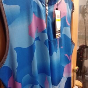 NWT Callaway Blue and Purple Sleeveless Dress